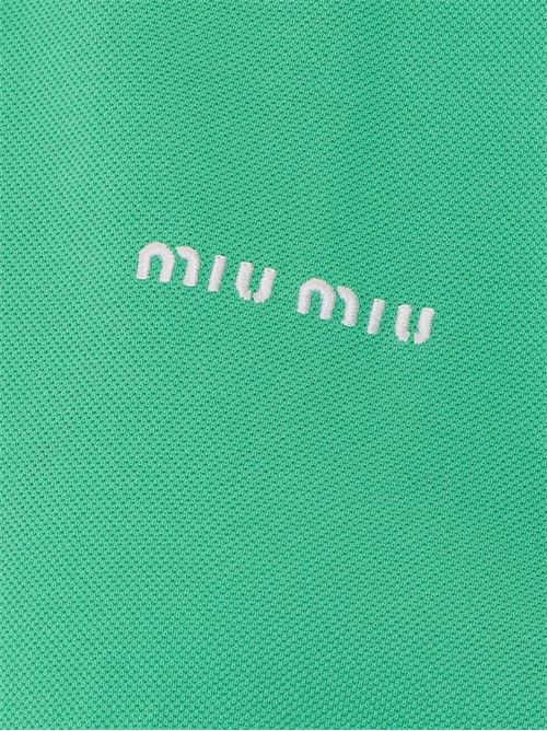Polo con logo MIU MIU | MJN53514RWF0223